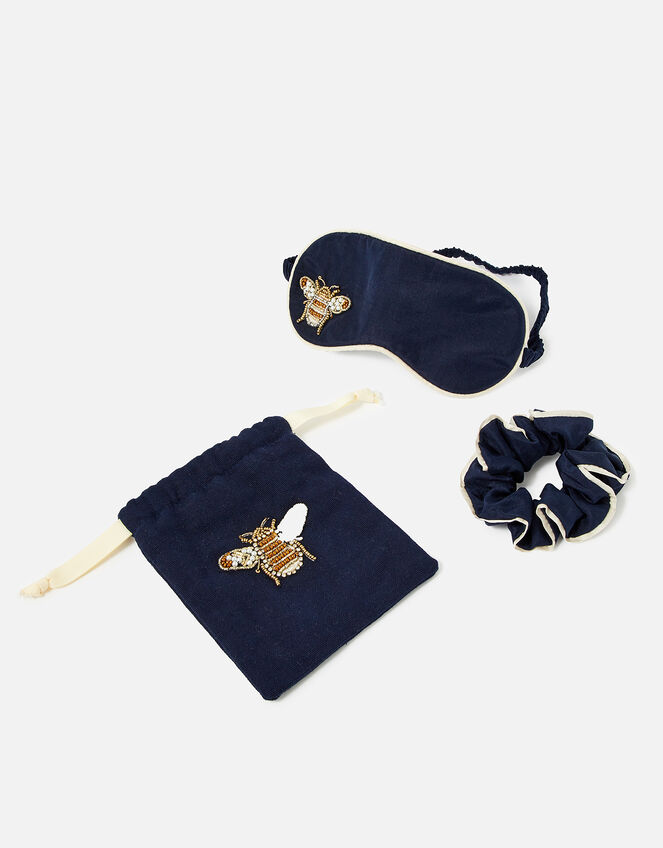 Bee Silk Eye Mask and Scrunchie Set WWF Collaboration, , large