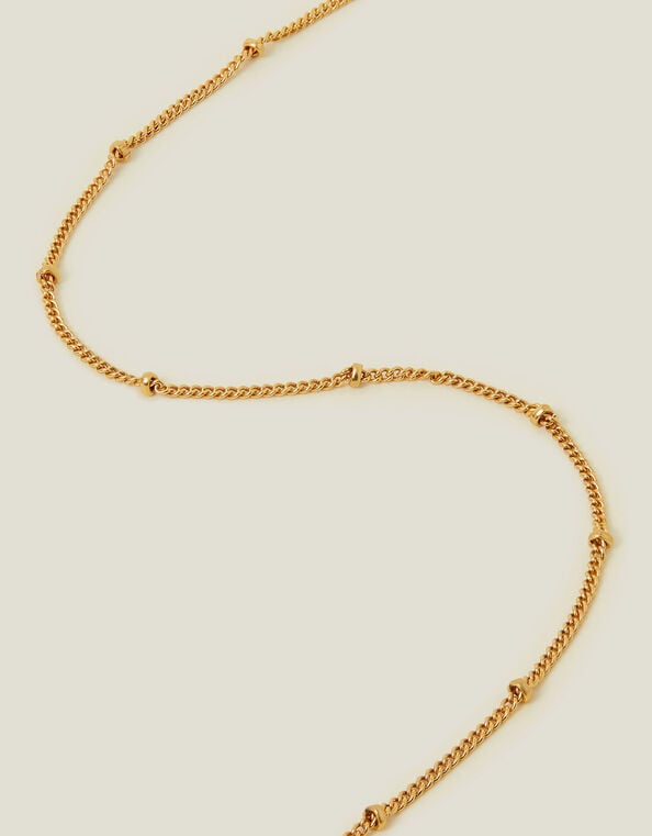 14ct Gold-Plated Long Bobble Necklace, , large