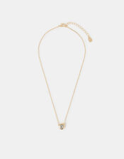 Solitaire Pendant Necklace, Gold (GOLD), large