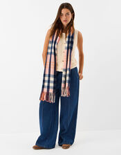 Check Print Blanket Scarf, , large