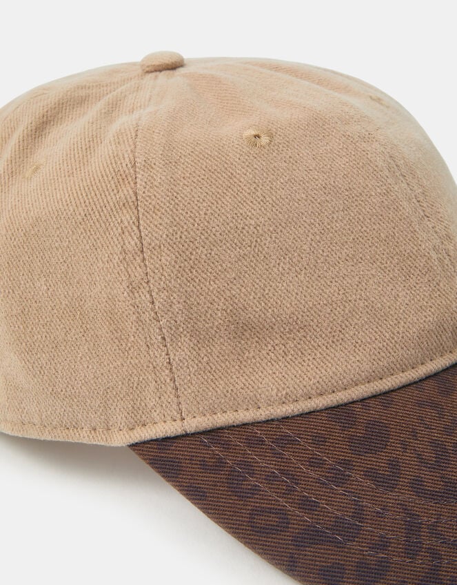 Leopard Print Baseball Cap, , large