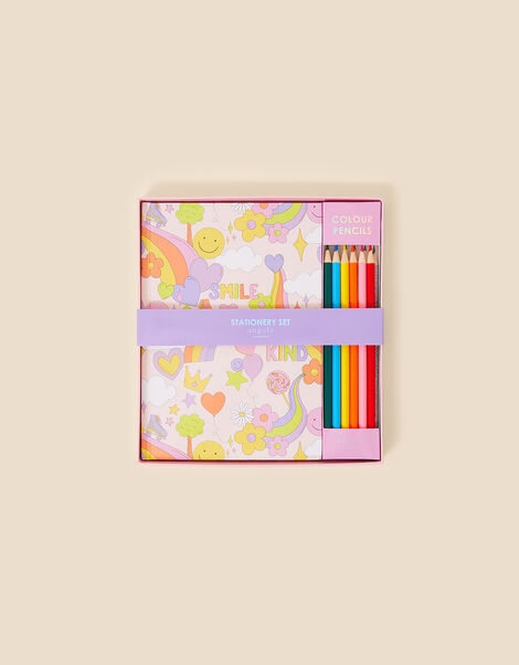 Smiley Retro Stationery Set, , large