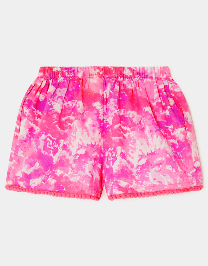 Girls Tie Dye Shorts, Multi (BRIGHTS MULTI), large
