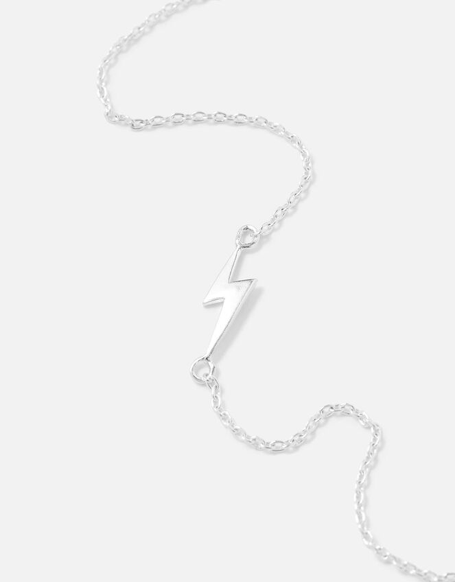 Sterling Silver Lightning Bolt Bracelet , , large
