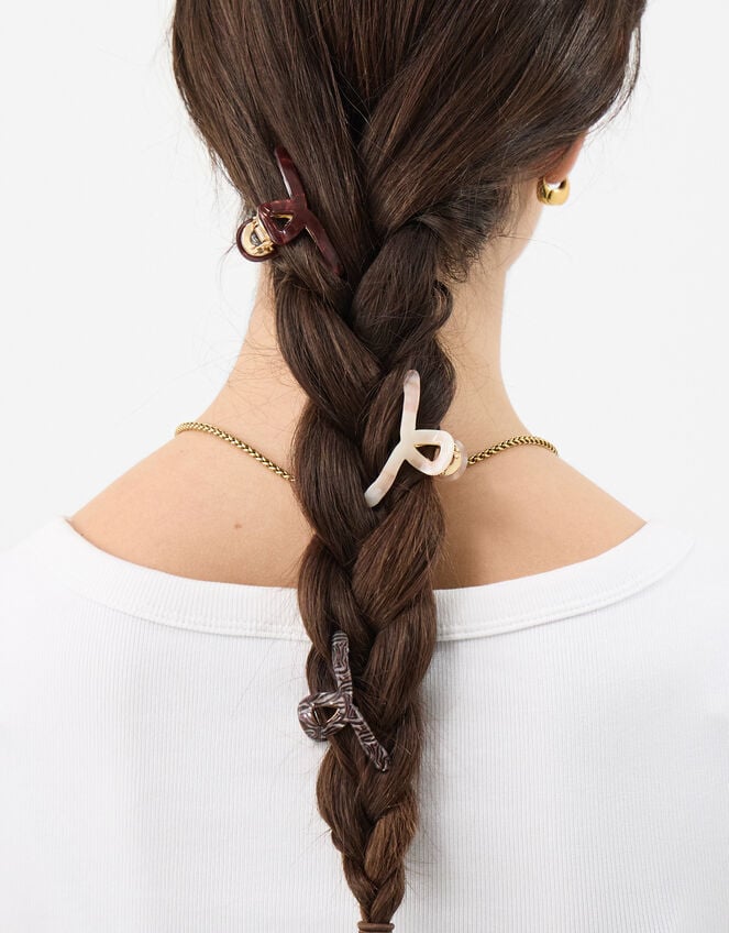 3-Pack Mini Twist Claw Clips, , large