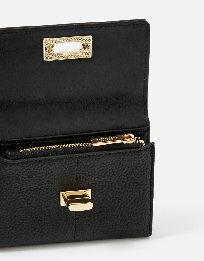 Sandra Tri-fold Purse, Black (BLACK), large