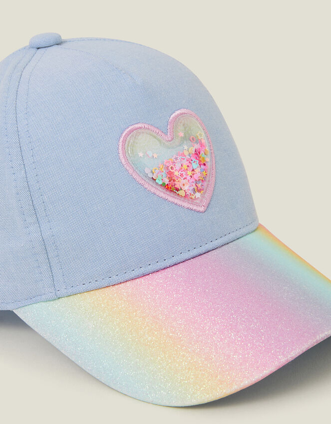 Girls Shake Glitter Cap, Multi (PASTEL MULTI), large