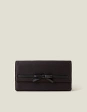 Bow Satin Clutch Bag, , large