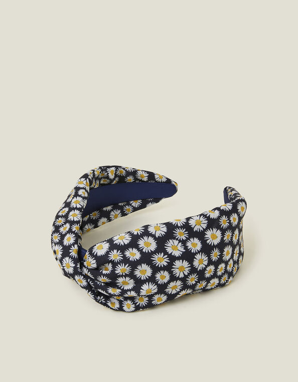 Daisy Print Twist Headband, , large