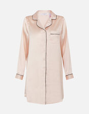 Satin Nightshirt, Pink (PINK), large