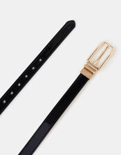 Reversible Metallic Belt, Gold (GOLD), large
