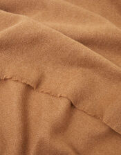 Plain Super-Soft Blanket Scarf Camel, , large