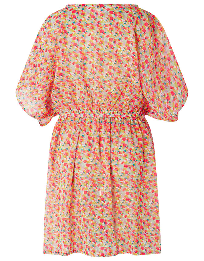 Geo Print Metallic Kaftan, Multi (BRIGHTS-MULTI), large