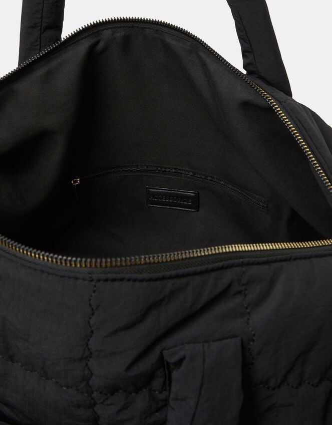 Quilted Weekender Bag, , large