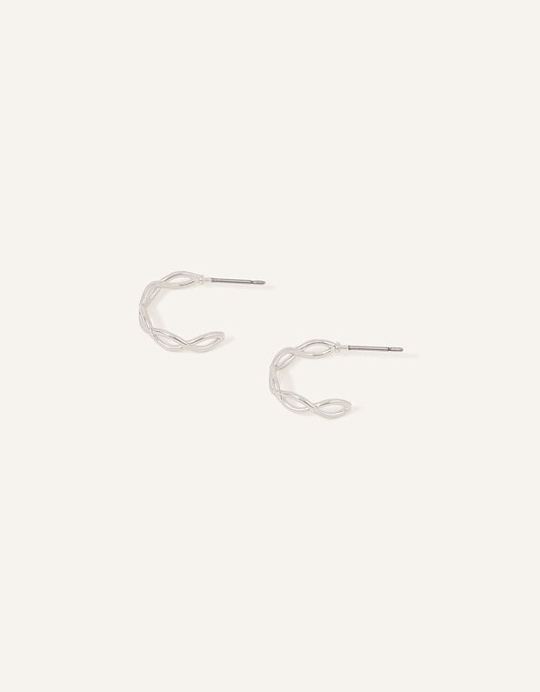 Crossover Hoop Earrings, , large