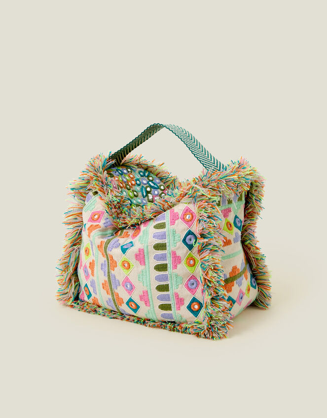 Embroidered Tassel Door Stop, , large