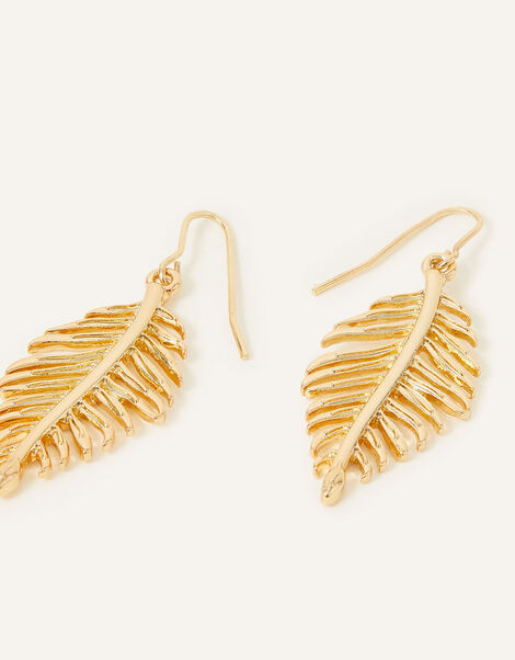 Leaf Drop Earrings, , large