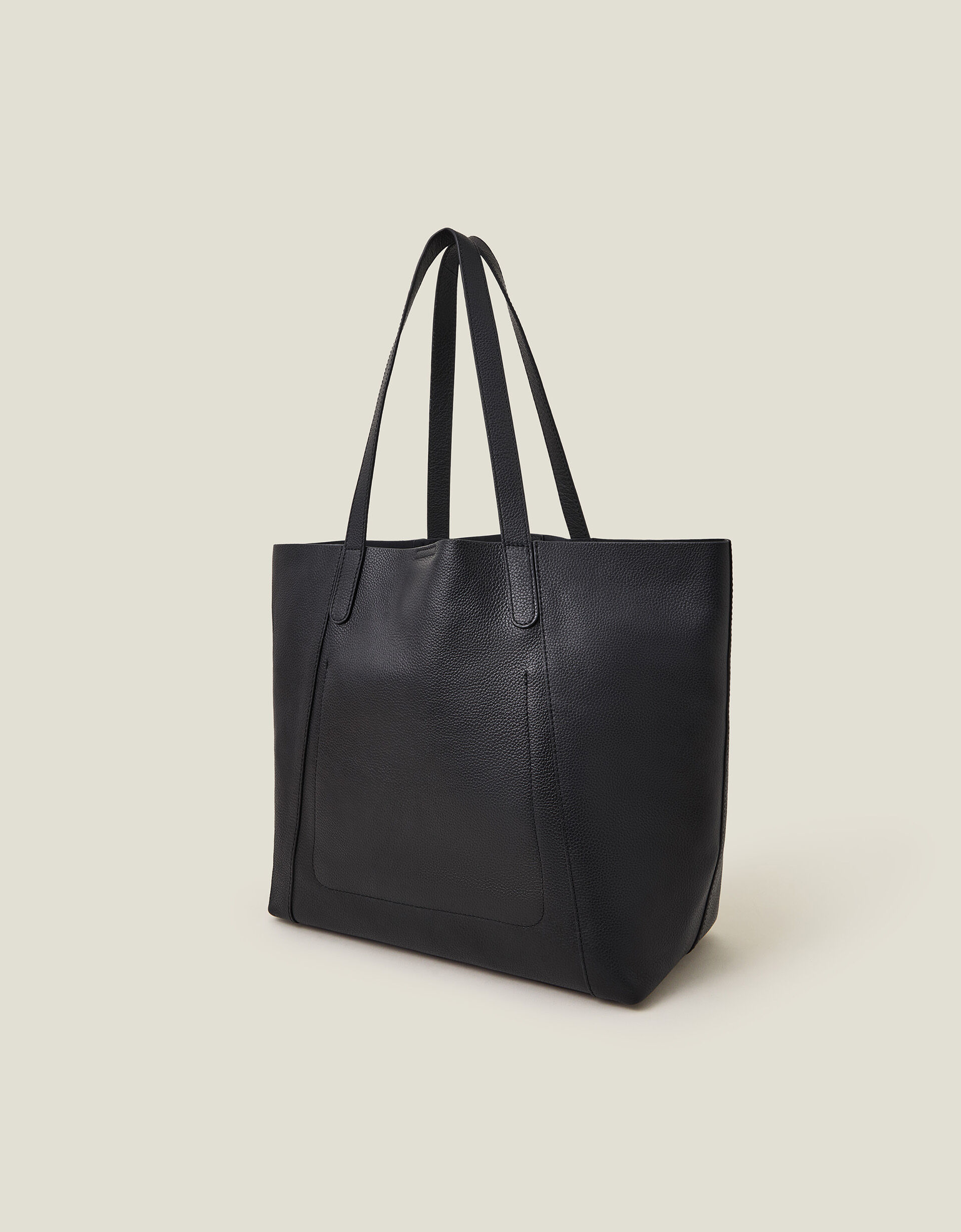 Large Pebble Leather Tote Bag