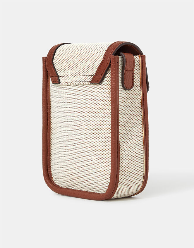 Woven Canvas Phone Bag, , large