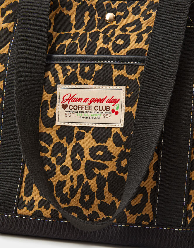 Rio Canvas Shopper Bag, Leopard (LEOPARD), large