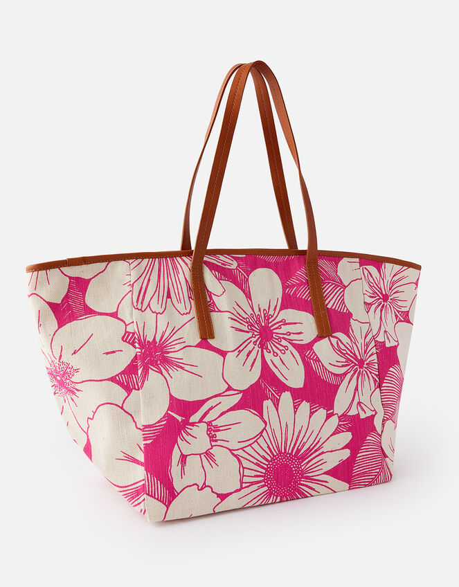 Perla Print Shopper , Pink (PINK), large