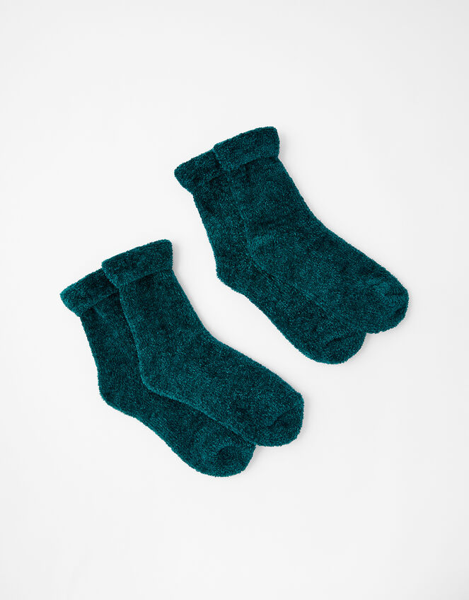 Fluffy Chenille Cosy Sock Multipack, , large