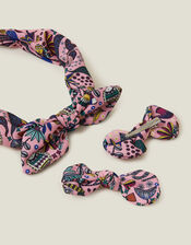Girls Floral Hair Set, , large