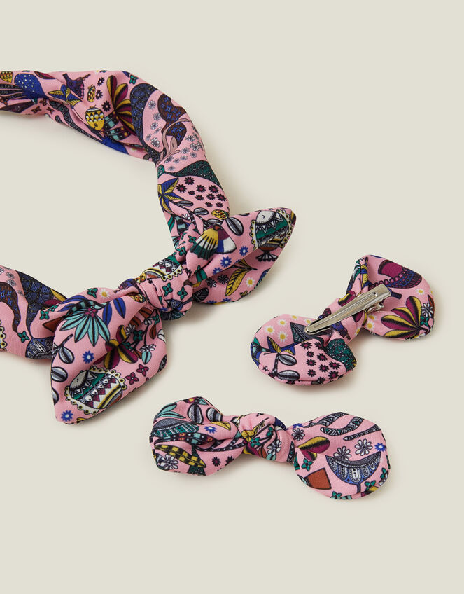 Girls Floral Hair Set, , large