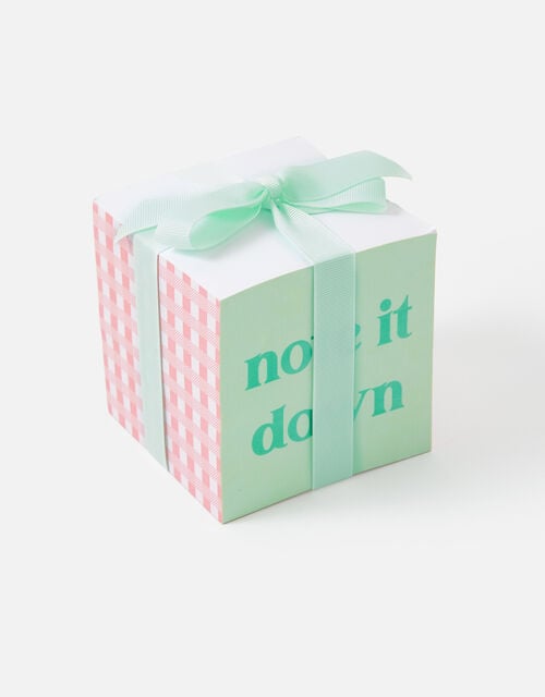 Note It Down Gingham Memo Pad, , large