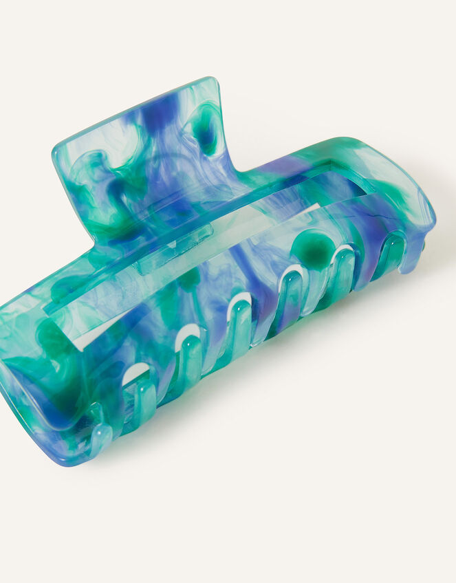 Rectangular Marbled Claw Clip, , large
