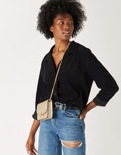 Edie Shimmer Cross-Body Bag, , large