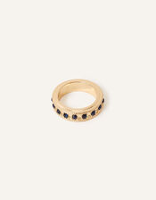 Bevelled Edge Gem Ring, Blue (BLUE), large