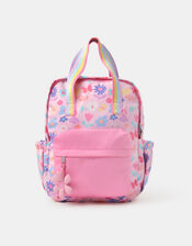 Girls Floral Print Backpack , , large
