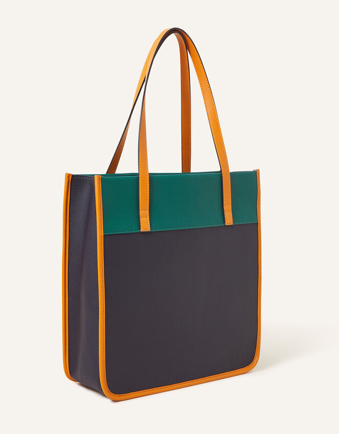 Colour Block Shoulder Bag, , large