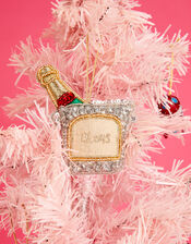 Embellished Champagne Hanging Decoration, , large