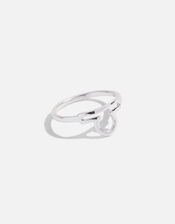 Sterling Silver Zodiac Libra Ring, Silver (ST SILVER), large