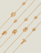 Heart Initial Necklace, Gold (GOLD), large