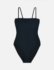 Bandeau Swimsuit, Black (BLACK), large