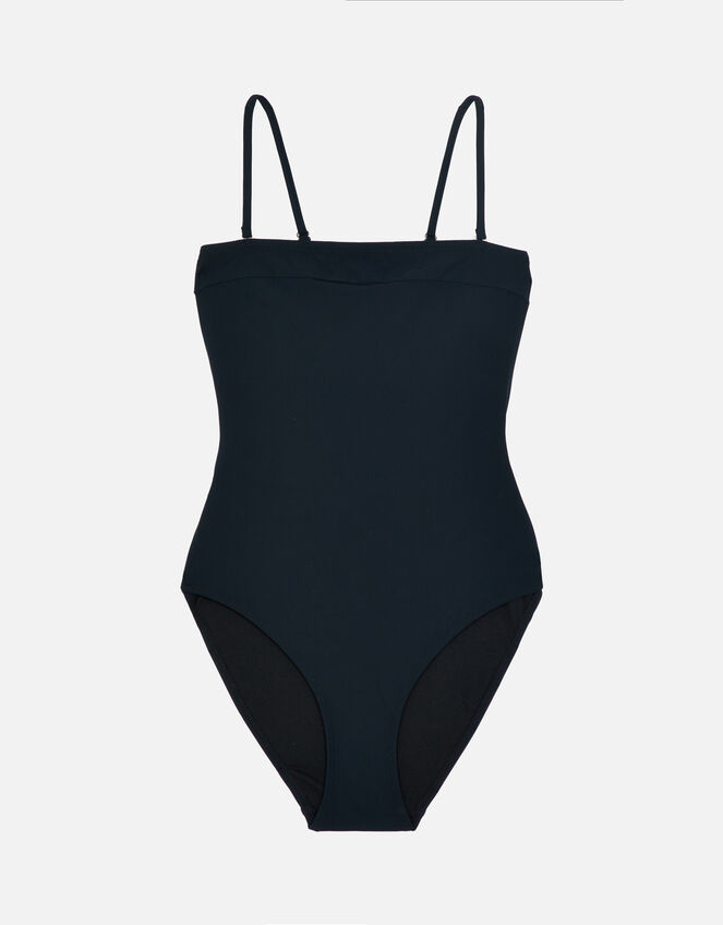 Bandeau Swimsuit, Black (BLACK), large