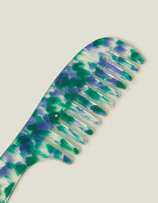 Marbled Resin Hair Comb, , large
