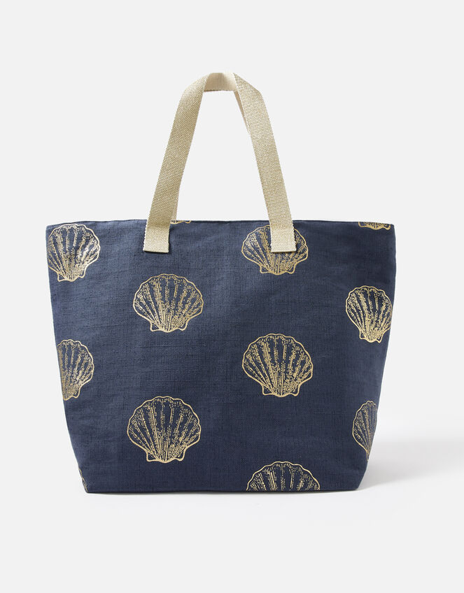 Shell Print Tote Bag, , large