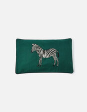 Zebra Embroidered Rectangular Cushion Cover, , large