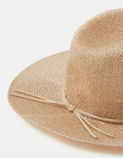 Sequin Embellished Fedora Hat, , large