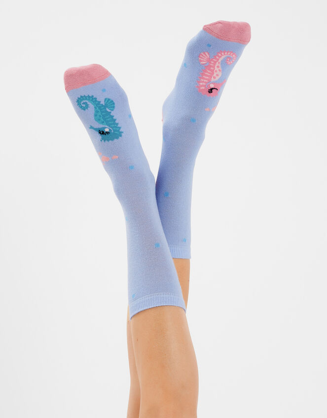 Seahorses In Love Socks, , large