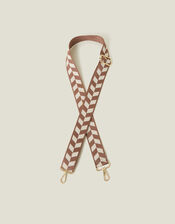 Chevron Webbing Bag Strap, , large