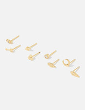Gold-Plated Talisman Stud Set , , large