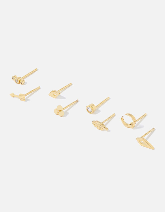 Gold-Plated Talisman Stud Set , , large