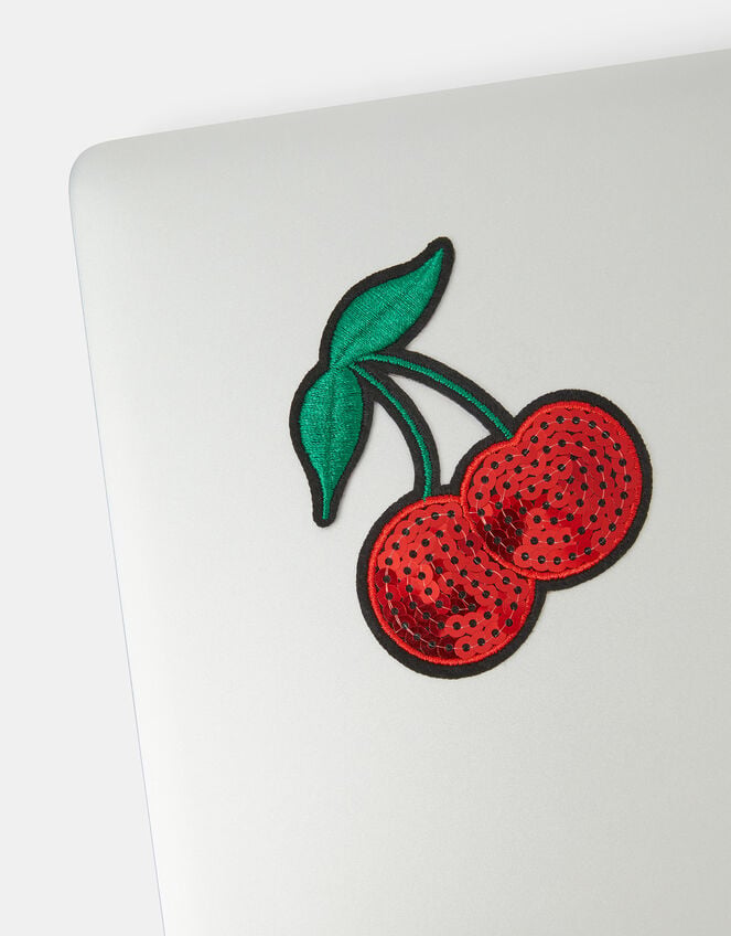 Cherry Sequin Embroidered Stick-On Patch, , large