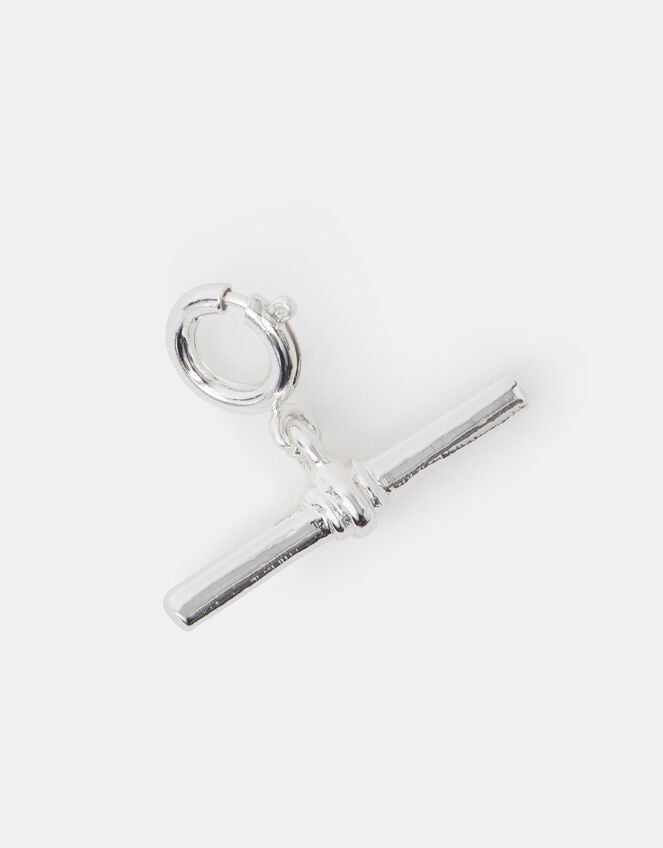Chunky T-Bar Charm, Silver (SILVER), large