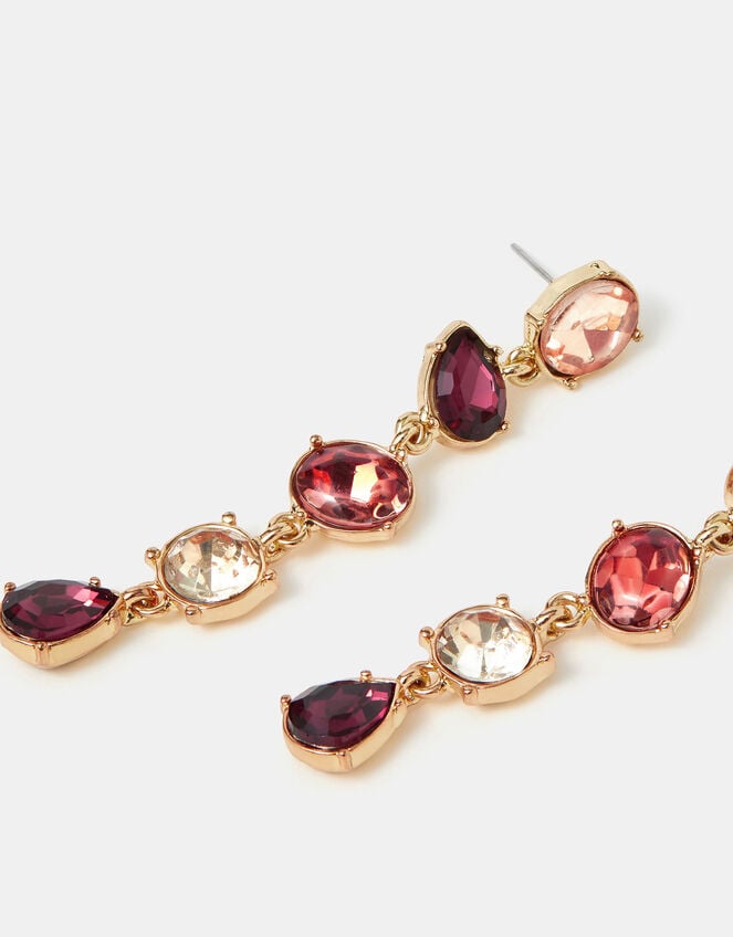 Mix Gemstone Drop Earrings, , large